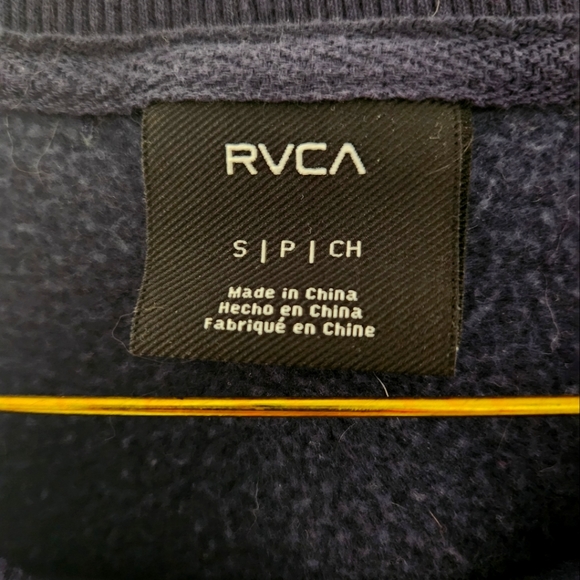 RVCA navy blue crewneck. Mens S fits like a women's medium/large - Picture 2 of 2